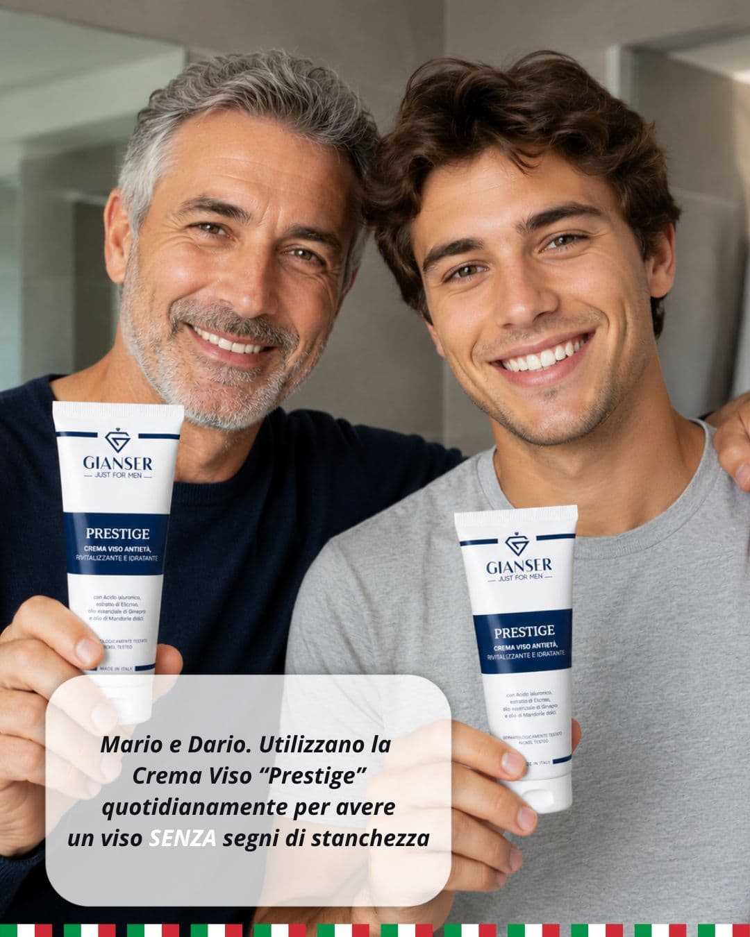 Mario e Dario — testimonial Crema Viso Prestige